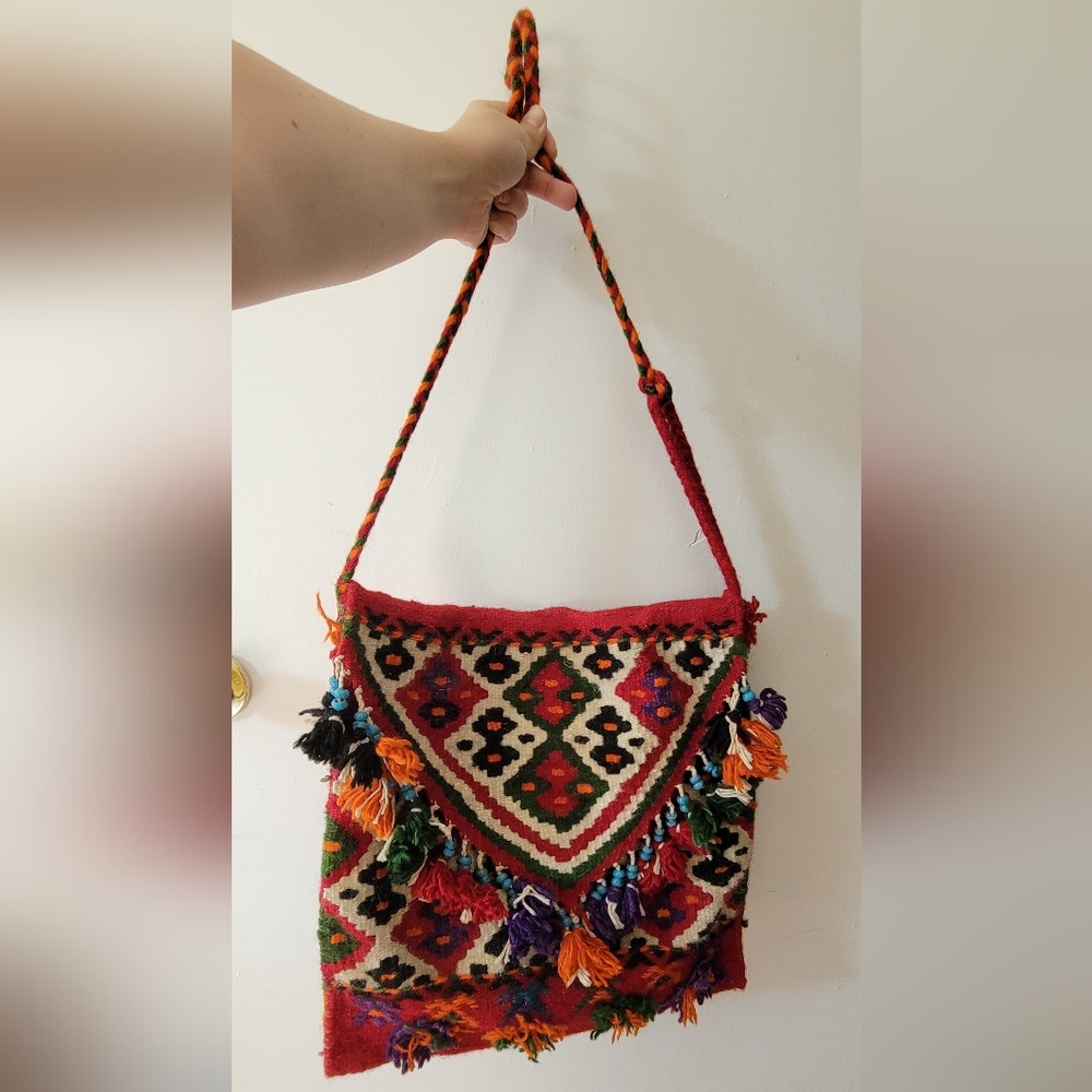 Vintage wool kilim bag